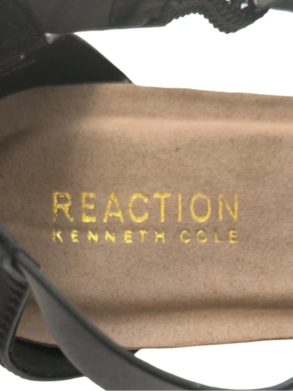 New Kenneth Cole Black T-Strap Leatherette “Great Gal